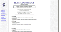 Desktop Screenshot of hoffmann-feige.com
